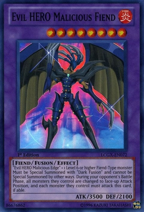 Evil HERO Malicious Fiend (72) (LC02) - YuGiOh Single