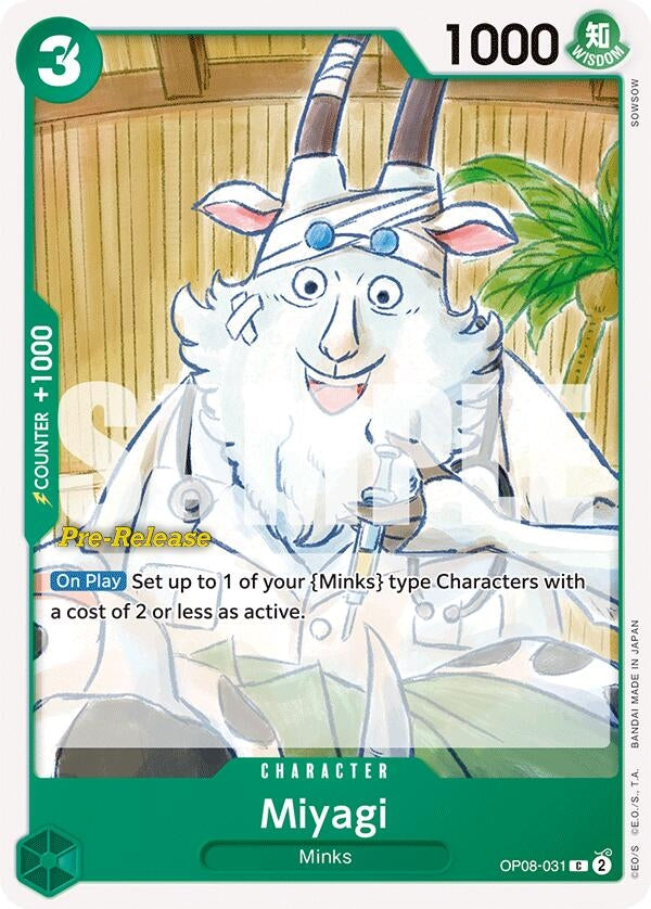 Miyagi (8031) (OP08 PRE) - One Piece Card Game Single
