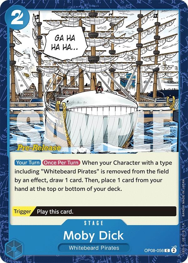 Moby Dick (8056) (OP08 PRE) - One Piece Card Game Single
