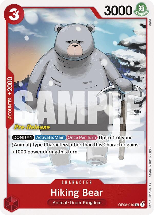 Hiking Bear (8010) (OP08 PRE) - One Piece Card Game Single