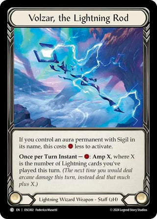 Image for Volzar, the Lightning Rod (OSC002) - Flesh and Blood TCG