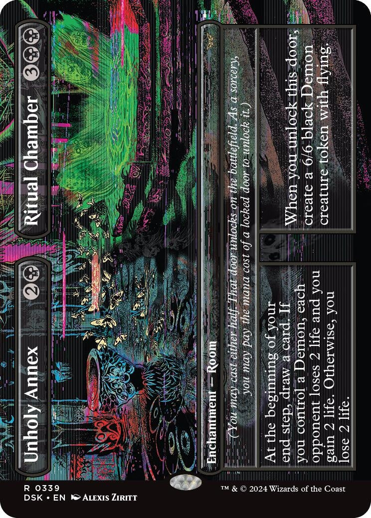 Unholy Annex // Ritual Chamber (Borderless) (339) (Duskmourn: House of Horror)