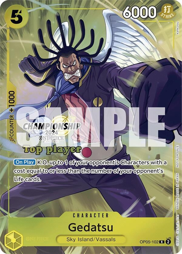 Gedatsu (Championship 2024 Top Player Pack) (5102) (OP-PR) - One Piece Card Game Single