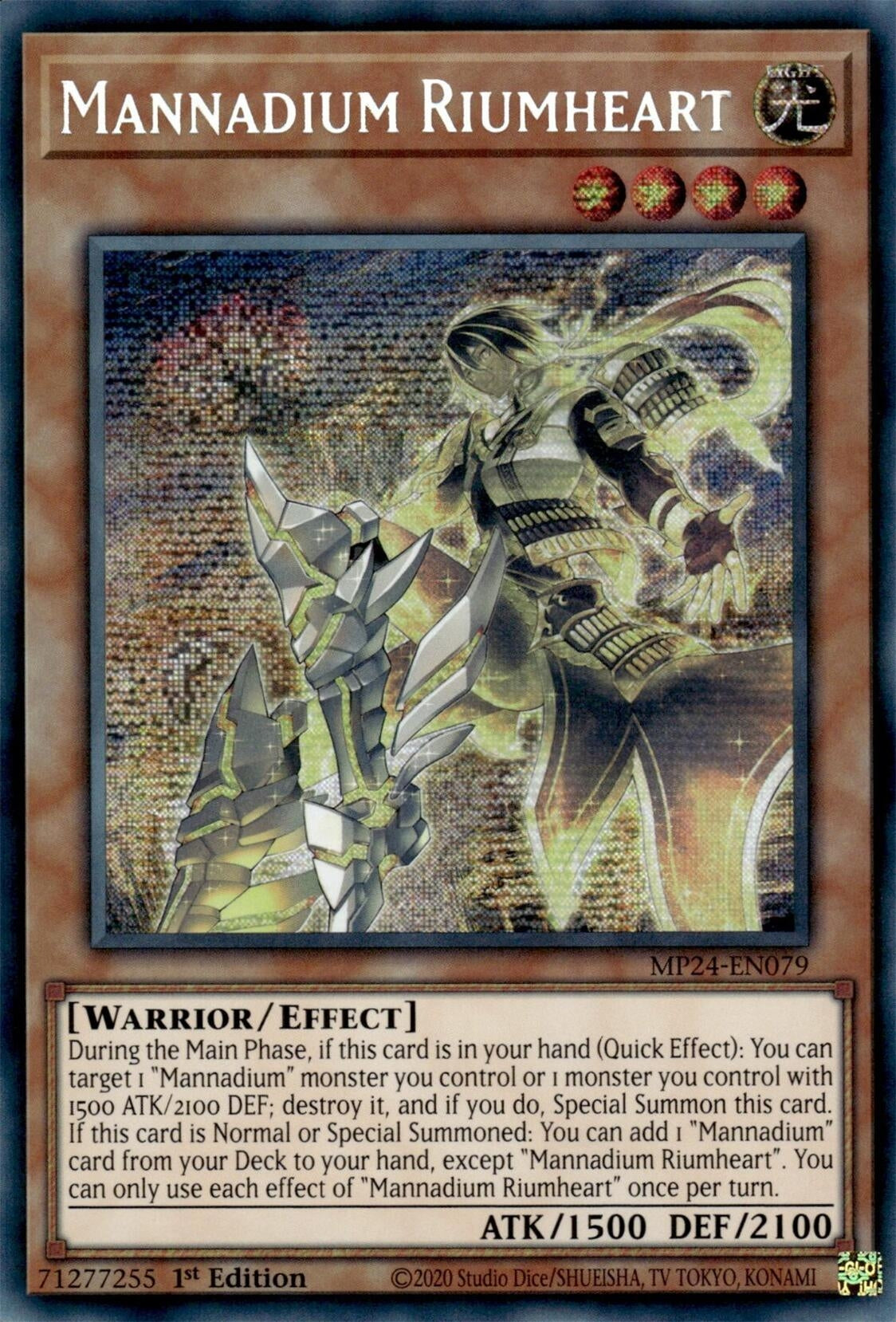 Mannadium Riumheart (24079) - YuGiOh Single