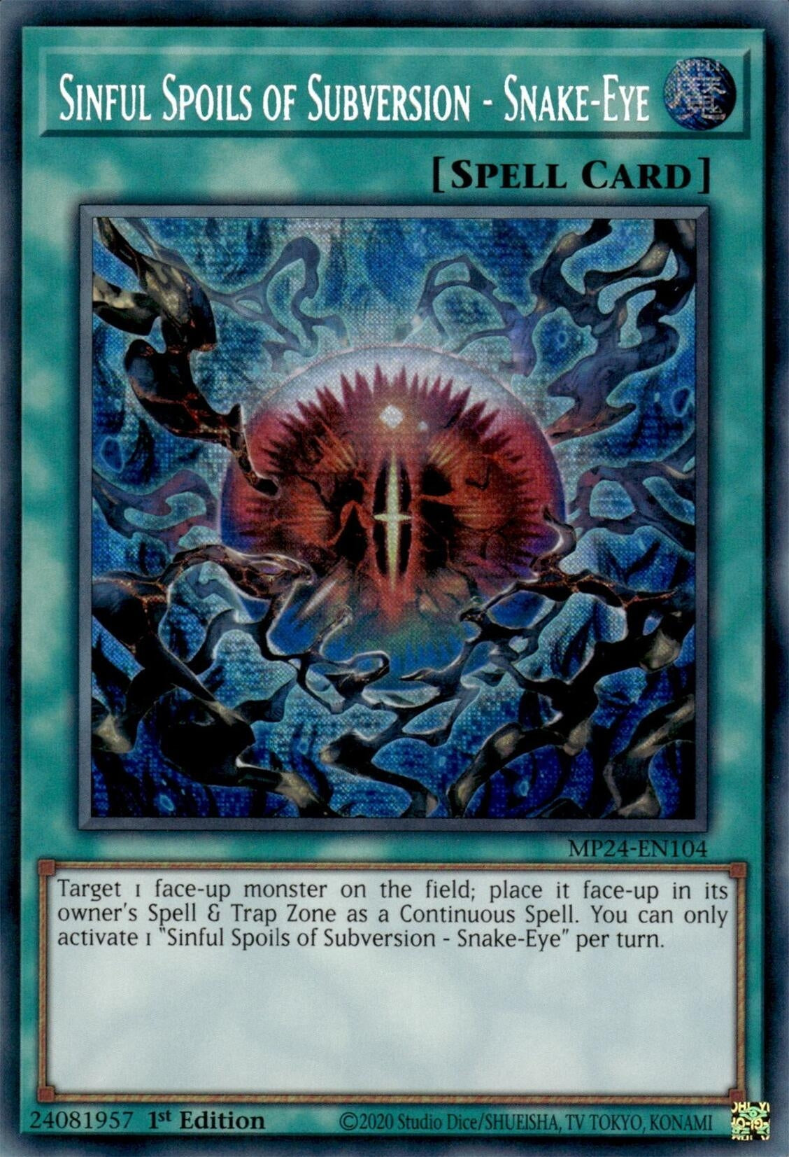 Sinful Spoils of Subversion - Snake-Eye (24104) - YuGiOh Single