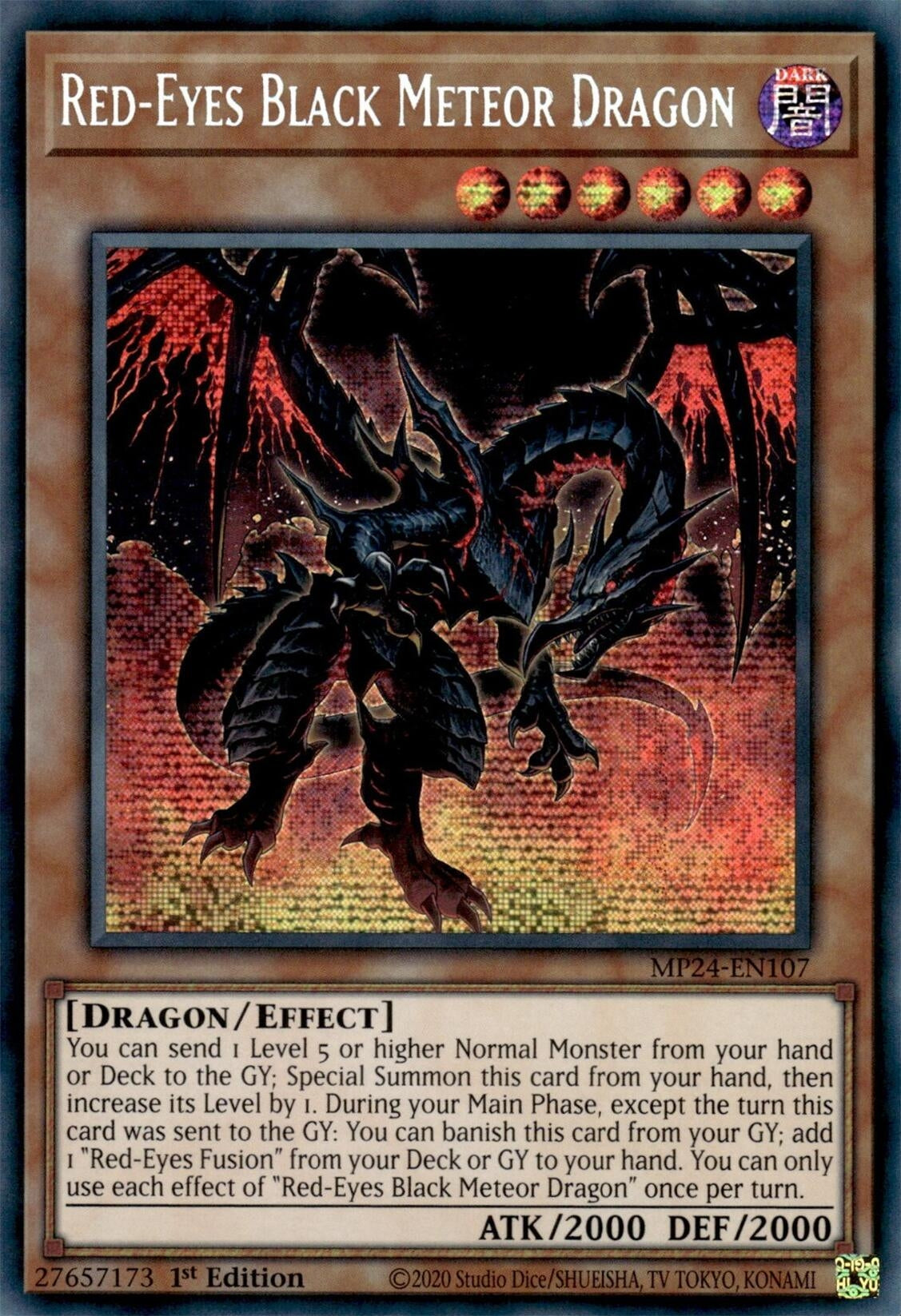 Red-Eyes Black Meteor Dragon (24107) - YuGiOh Single