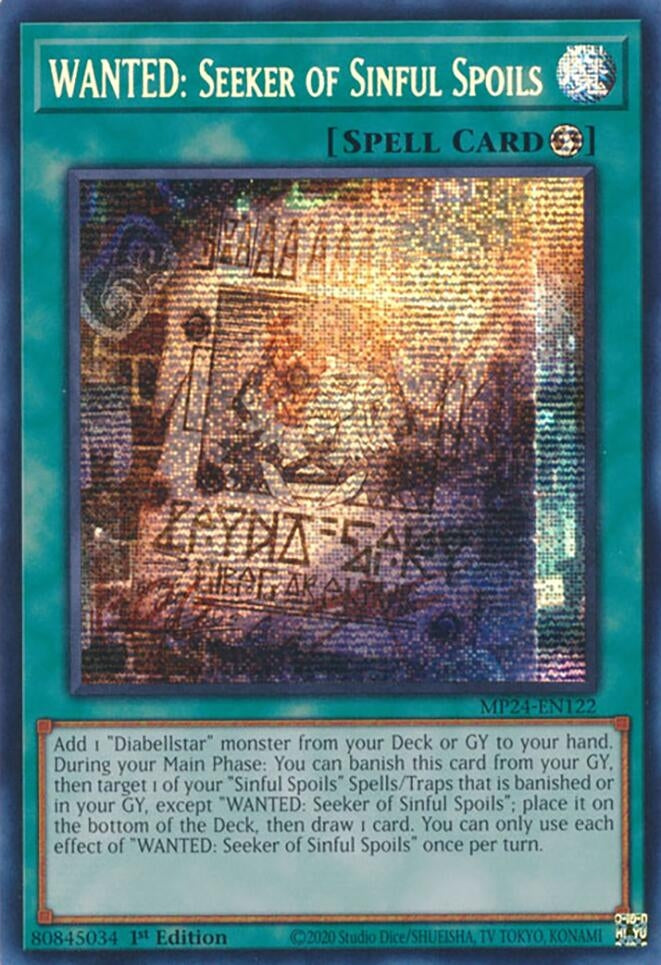 WANTED: Seeker of Sinful Spoils (24122) - YuGiOh Single
