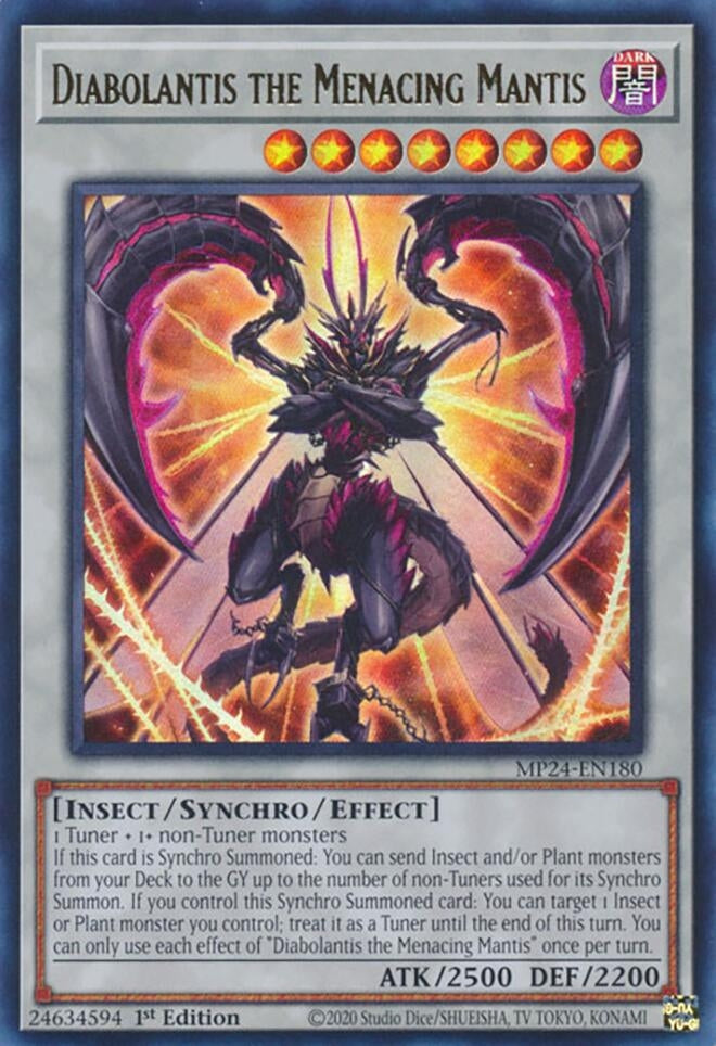 Diabolantis the Menacing Mantis (24180) - YuGiOh Single