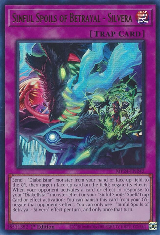 Sinful Spoils of Betrayal - Silvera (24242) - YuGiOh Single