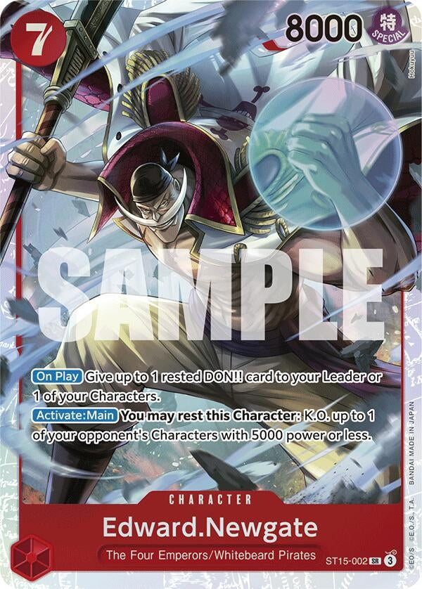 Edward.Newgate (ST15-002) (15002) (ST-15) - One Piece Card Game Single