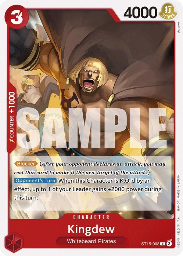 Kingdew (15003) (ST-15) - One Piece Card Game Single