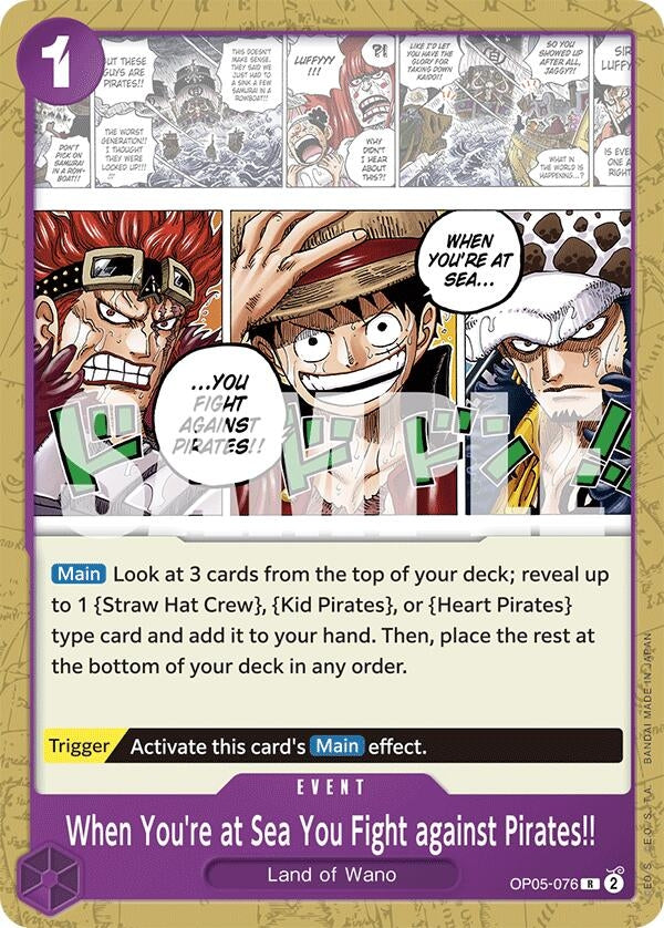 When You’re at Sea You Fight against Pirates!! (5076) (ST-18) - One Piece Card Game Single