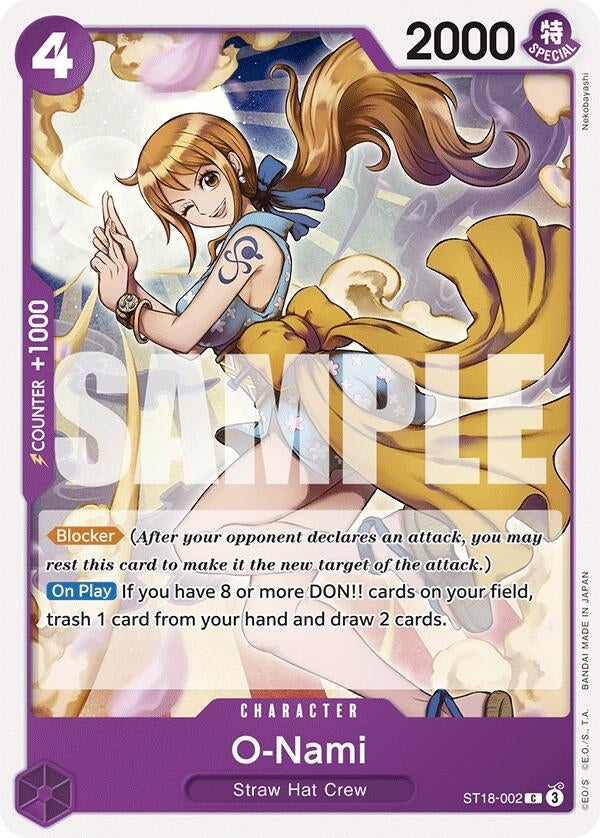 O-Nami (18002) (ST-18) - One Piece Card Game Single