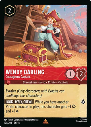 Wendy Darling - Courageous Captain (108) (6) - Disney Lorcana Single