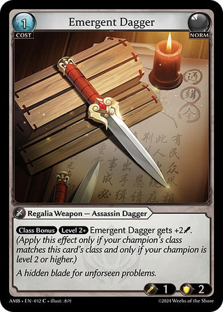 Emergent Dagger (012) (Mortal Ambition)