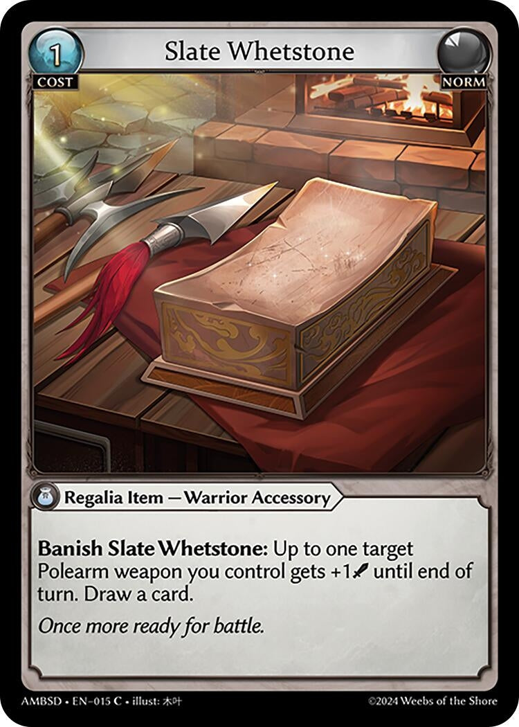 Image for Slate Whetstone (015) (Mortal Ambition Starter Decks) - Grand Archive TCG