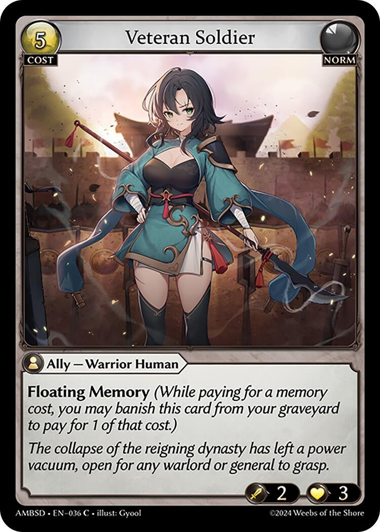 Image for Veteran Soldier (036) (Mortal Ambition Starter Decks) - Grand Archive TCG