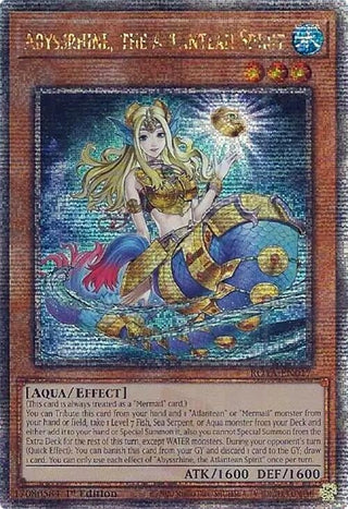 Abyssrhine the Atlantean Spirit (Quarter Century Secret Rare) (17) (ROTA) - YuGiOh Single