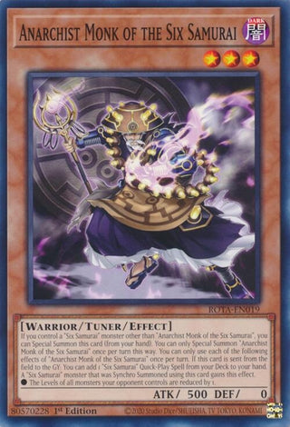 Anarchist Monk of the Six Samurai (19) (ROTA) - YuGiOh Single
