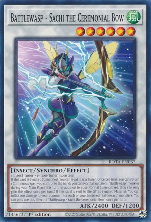 Battlewasp - Sachi the Ceremonial Bow (37) (ROTA) - YuGiOh Single