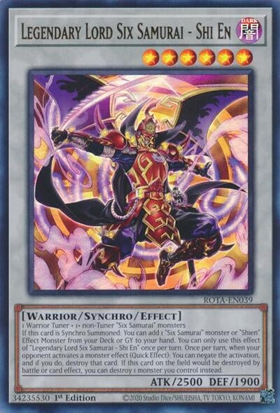 Legendary Lord Six Samurai - Shi En (39) (ROTA) - YuGiOh Single