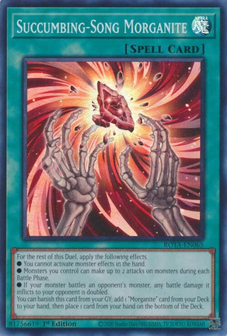 Succumbing-Song Morganite (65) (ROTA) - YuGiOh Single