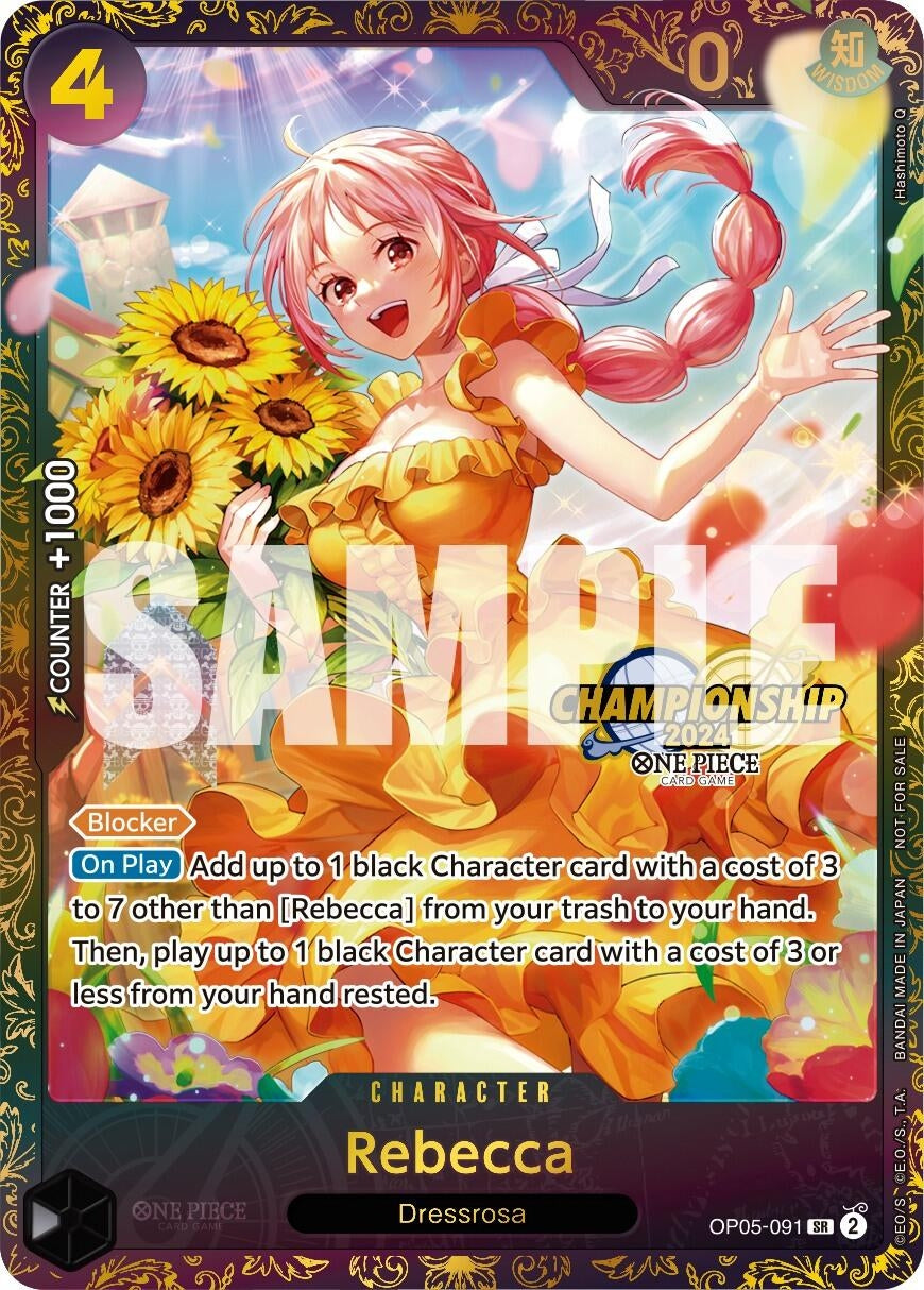 Rebecca (October Championship 2024 Online Regional) (5091) (OP-PR) - One Piece Card Game Single
