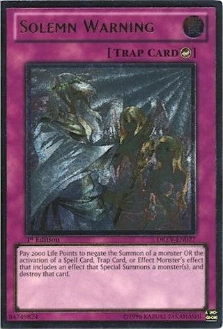 Solemn Warning (UTR) (77) (DREV) - YuGiOh Single