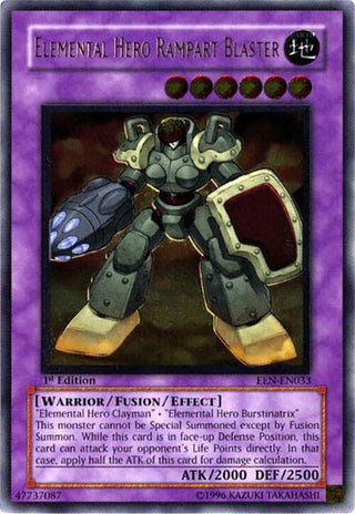 Elemental Hero Rampart Blaster (UTR) (33) - YuGiOh Single