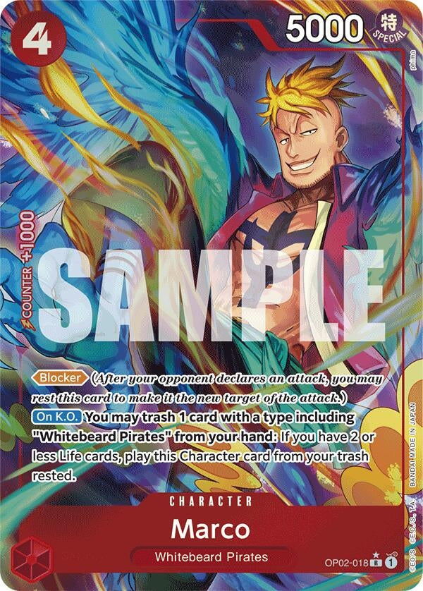 Marco (Alternate Art) (phima) (2018) (PRB-01) - One Piece Card Game Single