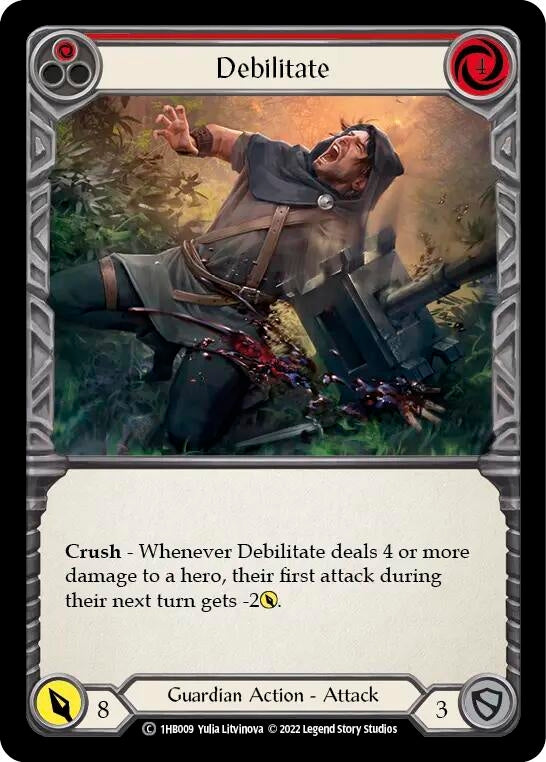 Debilitate (Red) (1) - Flesh and Blood TCG Single
