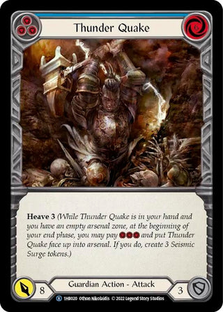 Image for Thunder Quake (Blue) (1HB020) - Flesh and Blood TCG