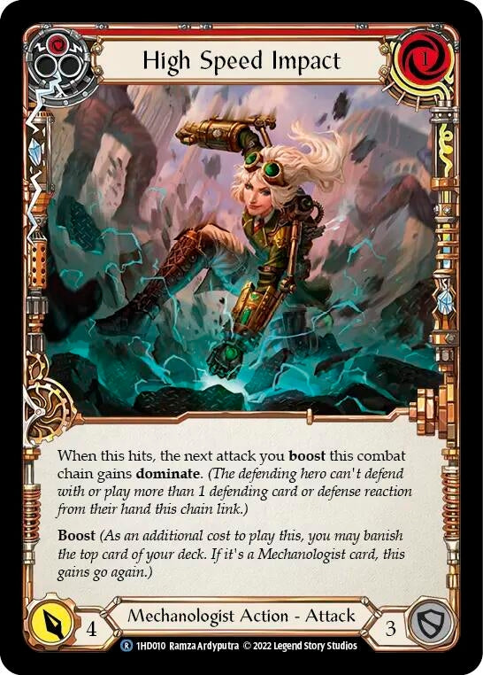 High Speed Impact (Red) (1) - Flesh and Blood TCG Single