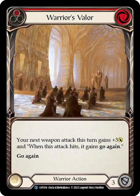 Warrior’s Valor (Red) (1) - Flesh and Blood TCG Single