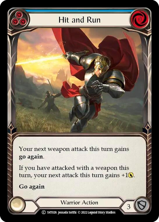 Hit and Run (Blue) (1) - Flesh and Blood TCG Single