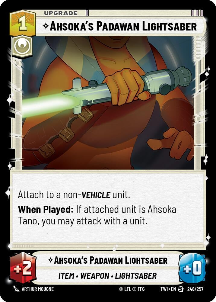 Ahsoka’s Padawan Lightsaber (248) (TOR) - Star Wars: Unlimited Single
