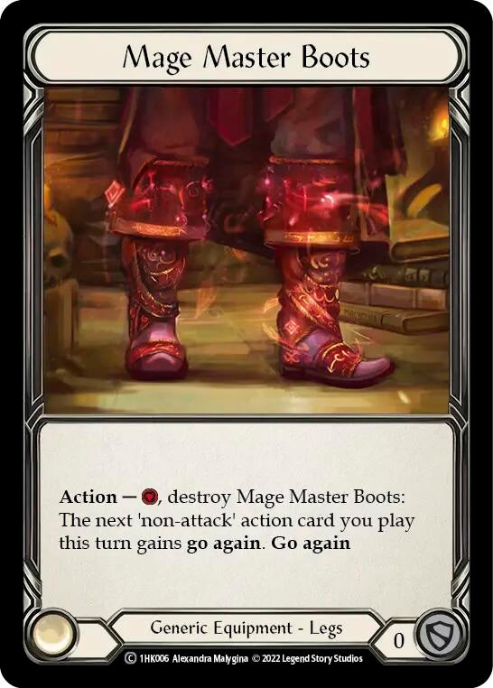 Image for Mage Master Boots (1HK006) - Flesh and Blood TCG