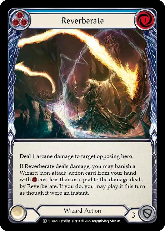 Reverberate (Blue) (1) - Flesh and Blood TCG Single