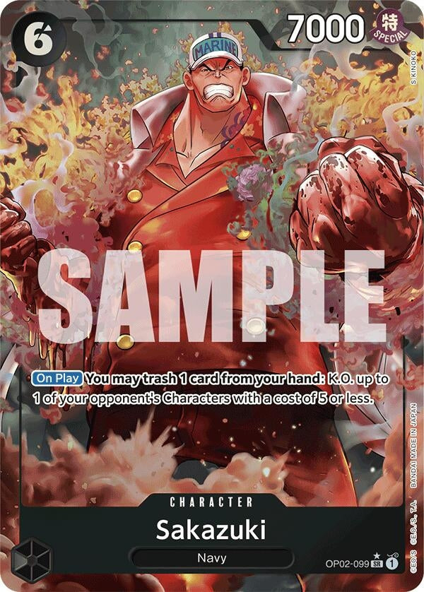 Sakazuki (Alternate Art) (2099) (PRB-01) - One Piece Card Game Single