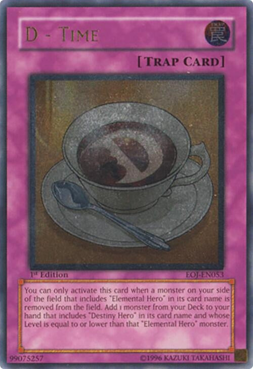 D - Time (UTR) (53) - YuGiOh Single