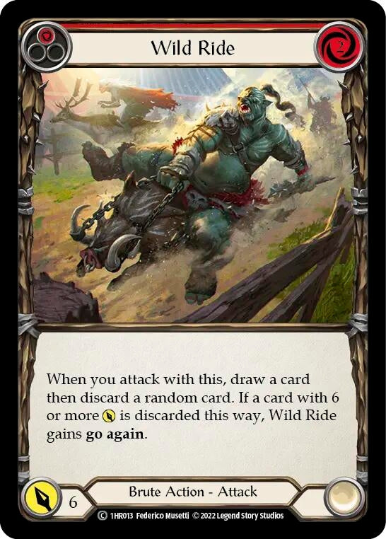 Image for Wild Ride (Red) (1HR013) - Flesh and Blood TCG
