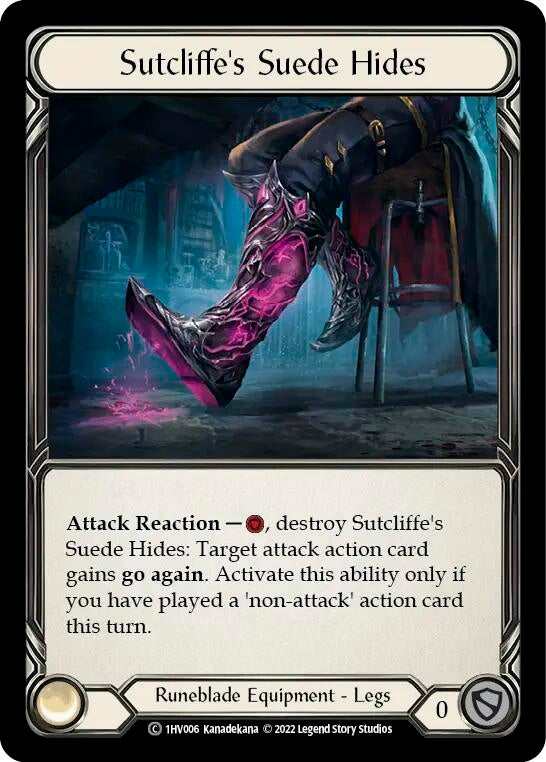 Sutcliffe’s Suede Hides (1) - Flesh and Blood TCG Single