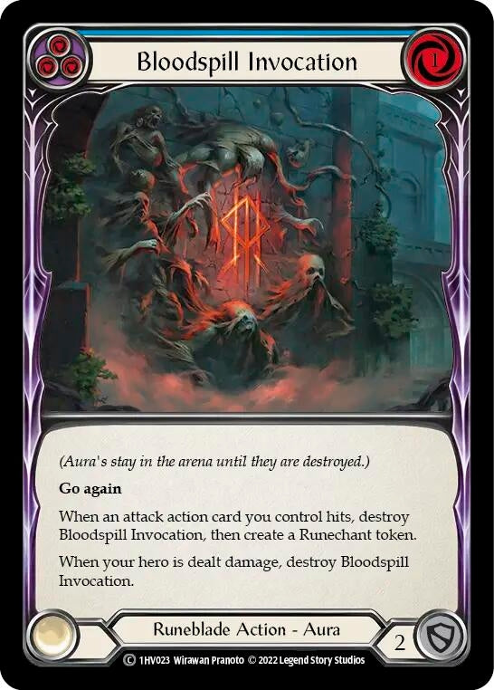 Bloodspill Invocation (Blue) (1) - Flesh and Blood TCG Single