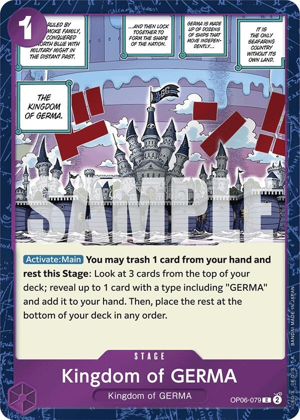 Image for Kingdom of GERMA (Jolly Roger Foil) (OP06-079) (Premium Booster -The Best-) - One Piece Card Game