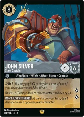 John Silver - Stern Captain (194) (6) - Disney Lorcana Single