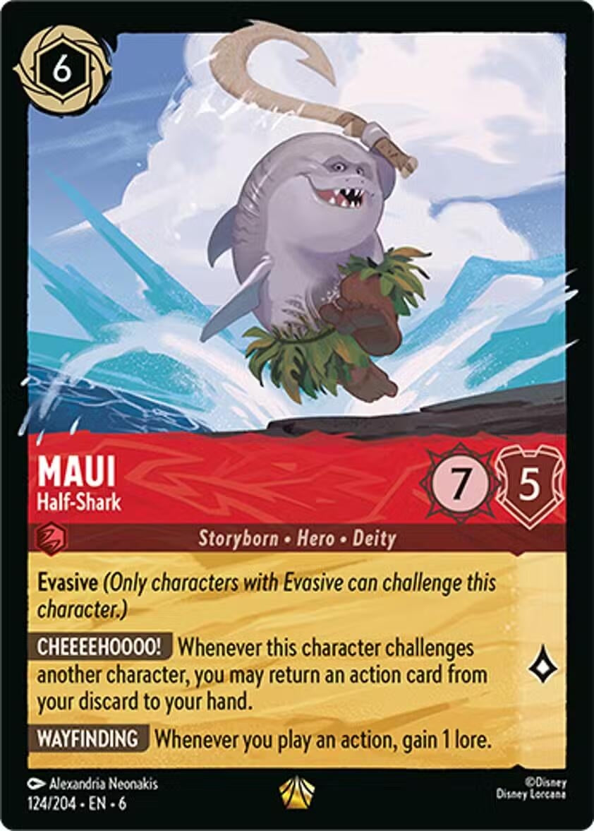 Maui - Half-Shark (124) (6) - Disney Lorcana Single