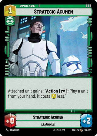 Strategic Acumen (120) (TOR) - Star Wars: Unlimited Single
