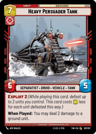 Heavy Persuader Tank (167) (TOR) - Star Wars: Unlimited Single