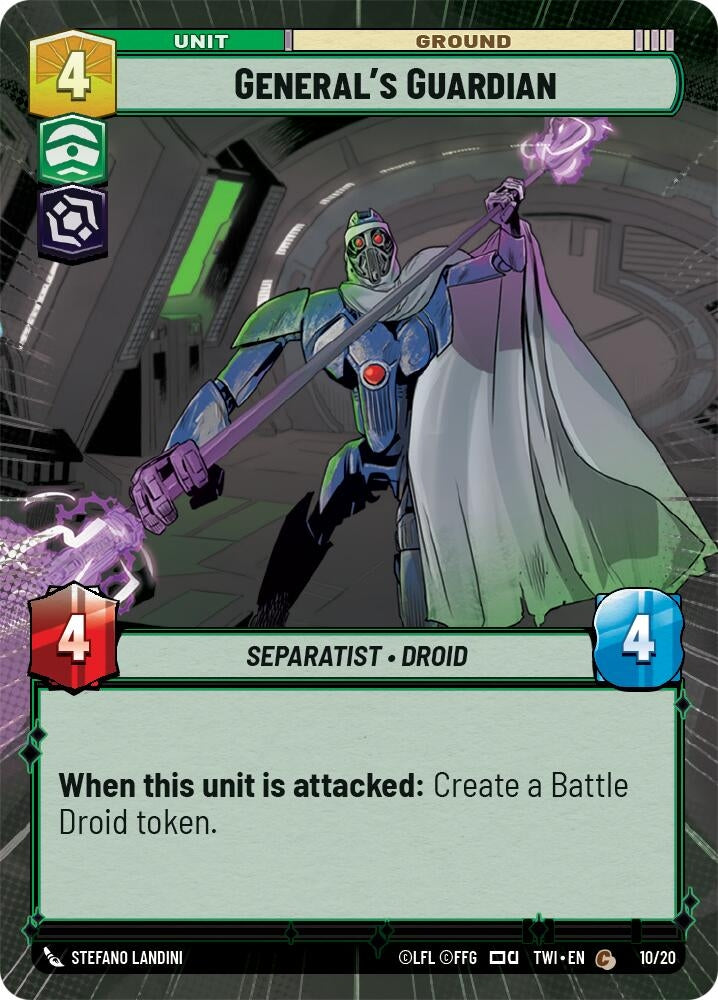 General’s Guardian (Hyperspace) (10) (TOR) - Star Wars: Unlimited Single