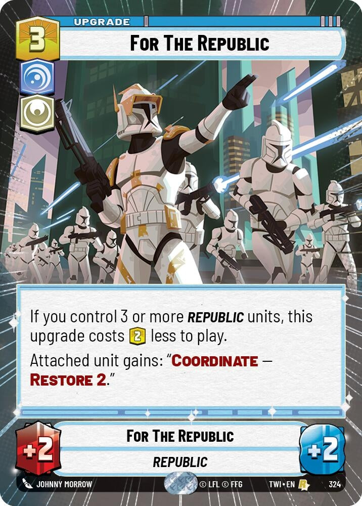 For The Republic (Hyperspace) (324) (TOR) - Star Wars: Unlimited Single